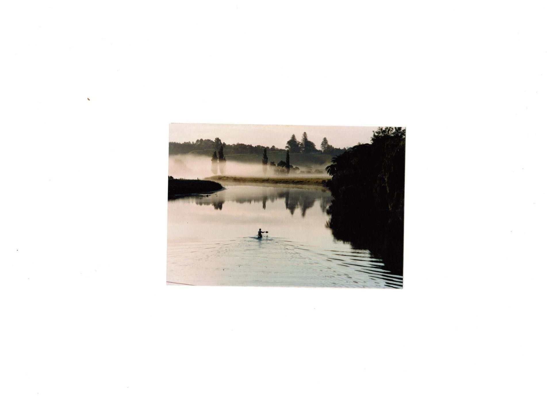 Waimarino Adventure Park | Kayaker on Wairoa River Sunrise