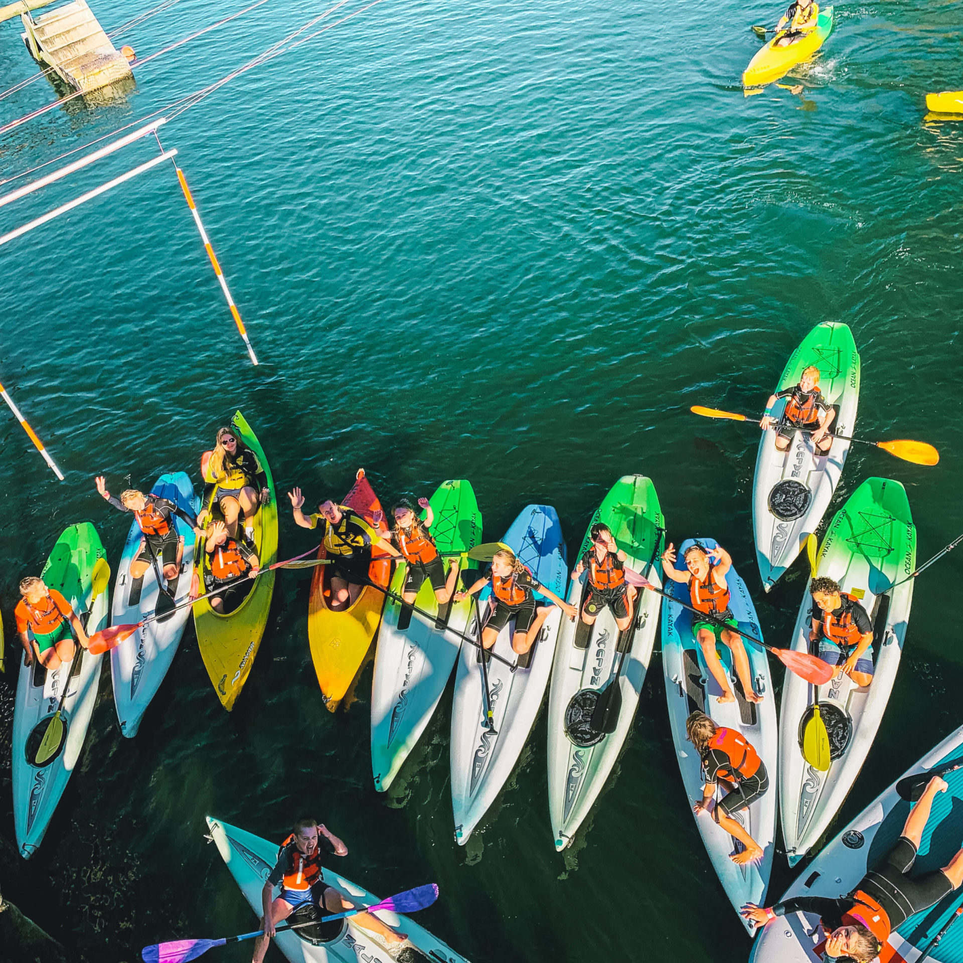 Waimarino Adventure Park | Group in Kayaks